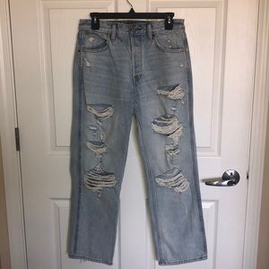Abercrombie & Fitch Brand New Light Ripped Jeans